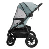 Коляска Indigo Epica XL Air с сумкой — зелёная, на колёсах 20,3 и 30,5 см