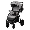 Коляска Indigo EPICA XL AIR с сумкой, светло-серый: маневренная и проходимая коляска с колесами 20,3 см и 30,5 см для комфортных прогулок