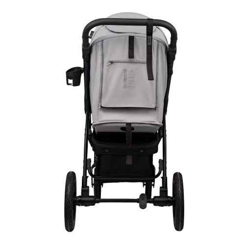 Коляска Indigo EPICA XL AIR с сумкой, светло-серый: маневренная и проходимая коляска с колесами 20,3 см и 30,5 см для комфортных прогулок