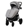 Коляска Indigo EPICA XL AIR с сумкой, светло-серый: маневренная и проходимая коляска с колесами 20,3 см и 30,5 см для комфортных прогулок