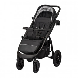 Коляска EPICA XL AIR с сумкой'2025 (2кол.(20,3см)2кол.(29см))(упак.1шт.)(Indigo) (черный)