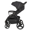 Коляска Indigo EPICA XL в чёрном цвете — усиленные колёса 20,3 и 29 см для уверенной езды по городу и бездорожью