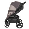 Коляска Indigo EPICA XL в чёрном цвете — усиленные колёса 20,3 и 29 см для уверенной езды по городу и бездорожью