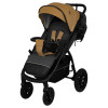 Коляска Indigo EPICA XL AIR с сумкой — комфортные прогулки на колесах 20,3 и 30,5 см, цвет бежевый-серый