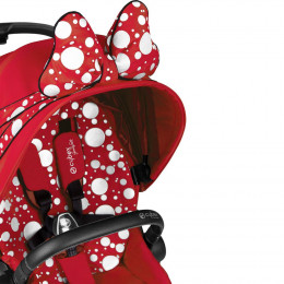 Коляска прогулочная Cybex Priam III Jeremy Scott Petticoat шасси Chrome Black, Jeremy Scott Petticoat (Красный с узором)