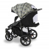 Детская прогулочная коляска Sevillababy Colibri CLB-04 бирюзовый-принт абстракция