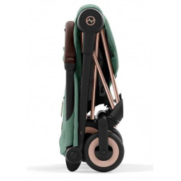 Прогулочная коляска Cybex Coya Leaf Green с дождевиком и бампером/Rosegold 522005609