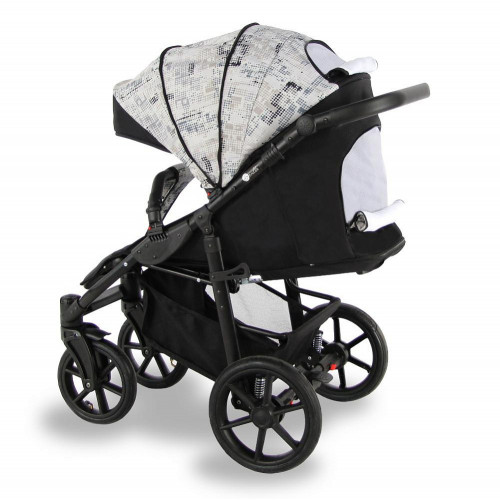 Детская прогулочная коляска Sevillababy Colibri CLB-04 бирюзовый-принт абстракция