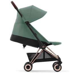 Прогулочная коляска Cybex Coya Leaf Green с дождевиком и бампером/Rosegold 522005609