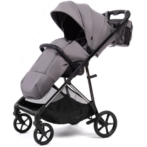 Прогулочная коляска Peppy Amici с автокреслом Verona Beige и базой Grey рама Black Chrome
