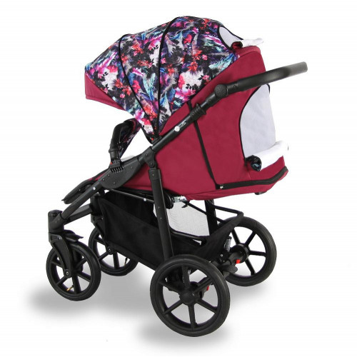 Детская прогулочная коляска Sevillababy Colibri CLB-04 бирюзовый-принт абстракция