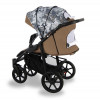 Детская прогулочная коляска Sevillababy Colibri CLB-04 бирюзовый-принт абстракция