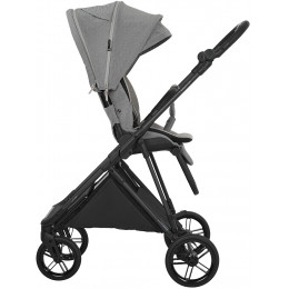 Детская прогулочная коляска Pituso Carbon RX c автокреслом Baesa Black Horizon Grey/рама carbon