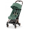 Прогулочная коляска Cybex Coya Leaf Green с дождевиком и бампером/Rosegold 522005609