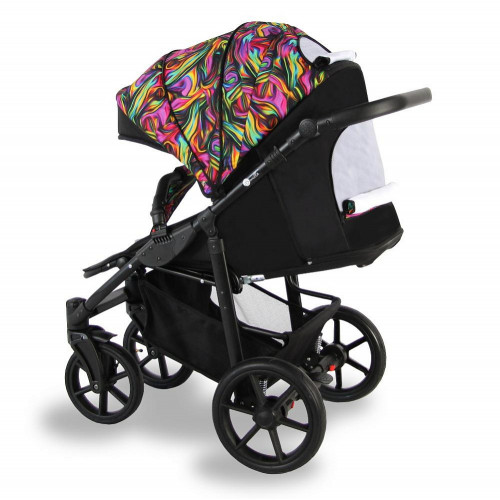 Детская прогулочная коляска Sevillababy Colibri CLB-04 бирюзовый-принт абстракция