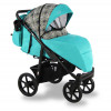 Детская прогулочная коляска Sevillababy Colibri CLB-04 бирюзовый-принт абстракция