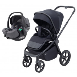 Детская прогулочная коляска Rant Flex Color с автокреслом Evomax Grey Midnight Black