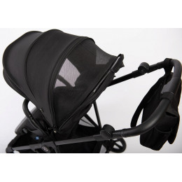 Прогулочная коляска Peppy Amici с автокреслом First Black Black рама Black