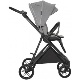 Детская прогулочная коляска Pituso Carbon RX c автокреслом Baesa Black Horizon Grey/рама carbon