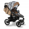 Детская прогулочная коляска Sevillababy Colibri CLB-04 бирюзовый-принт абстракция
