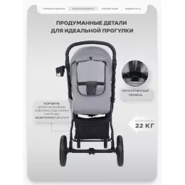 Коляска прогулочная Mowbaby Stormy Grey