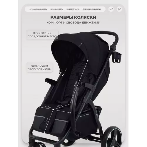Коляска прогулочная Rant Basic Alpine 2026 Black