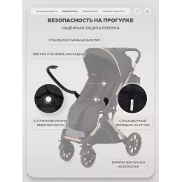 Коляска прогулочная Rant Basic Vortex Black