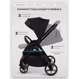 Коляска прогулочная Rant Basic Wave Black