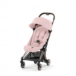 Купить прогулочную коляску Cybex Coya, в цвете Peach Pink (шасси Rose Gold)