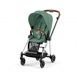 Купить прогулочную коляску Cybex Mios III, в цвете Leaf Green (шасси Chrome Brown)