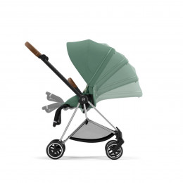 Купить прогулочную коляску Cybex Mios III, в цвете Leaf Green (шасси Chrome Brown)
