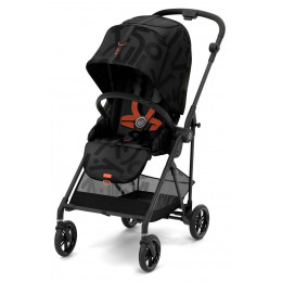 Прогулочная коляска Cybex Melio Street Real Black с дождевиком