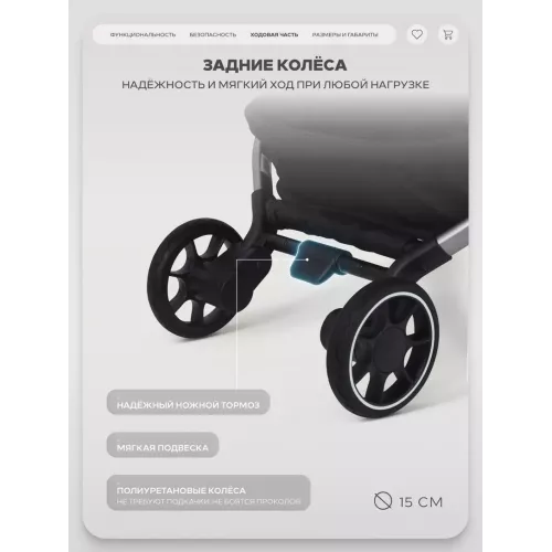 Коляска прогулочная Rant Zeno Black