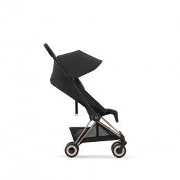 Купить прогулочную коляску Cybex Coya , в цвете Sepia Black (шасси Rose Gold)