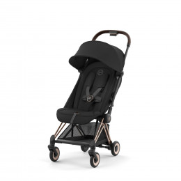 Купить прогулочную коляску Cybex Coya , в цвете Sepia Black (шасси Rose Gold)