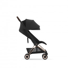 Купить прогулочную коляску Cybex Coya , в цвете Sepia Black (шасси Rose Gold)