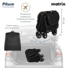 Детская прогулочная коляска Pituso Matrix PU Black New