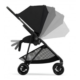 Прогулочная коляска Cybex Melio Carbon Magic Black с дождевиком