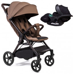Прогулочная коляска Peppy Vigo с автокреслом Verona Black Mocca мокко