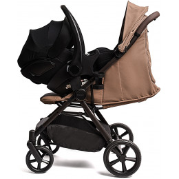 Прогулочная коляска Peppy Vigo с автокреслом Verona Black Mocca мокко