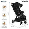 Детская прогулочная коляска Pituso Matrix PU Black New