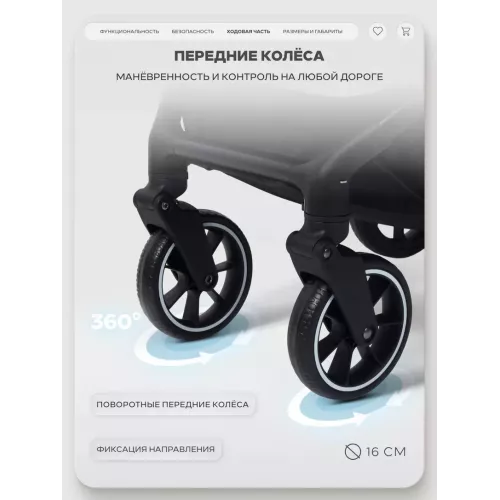 Коляска прогулочная Mowbaby Airy plus Olive