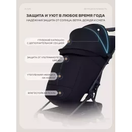 Коляска прогулочная Rant Avion Сarbon Black