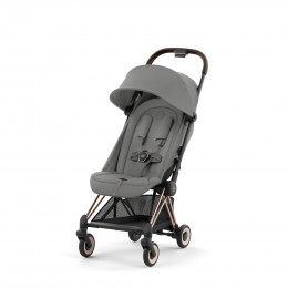 Купить прогулочную коляску Cybex Coya, в цвете Mirage Grey (шасси Rose Gold)
