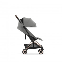 Купить прогулочную коляску Cybex Coya, в цвете Mirage Grey (шасси Rose Gold)