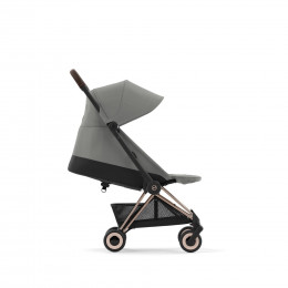 Купить прогулочную коляску Cybex Coya, в цвете Mirage Grey (шасси Rose Gold)