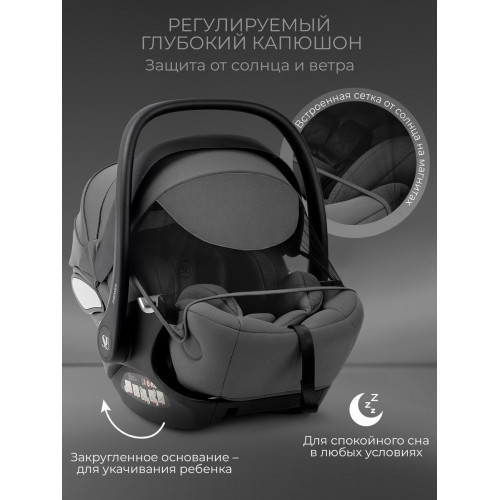 Прогулочная коляска Sweet Baby SBL Orso + автокресло Premier Grey Dark Grey