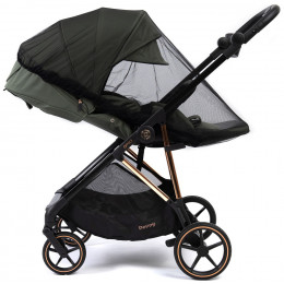 Прогулочная коляска Peppy Amici с автокреслом Verona Black и базой Green рама Gold