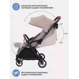 Коляска прогулочная Mowbaby Atom Beige