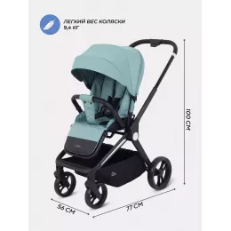 Коляска прогулочная Mowbaby Finch Green